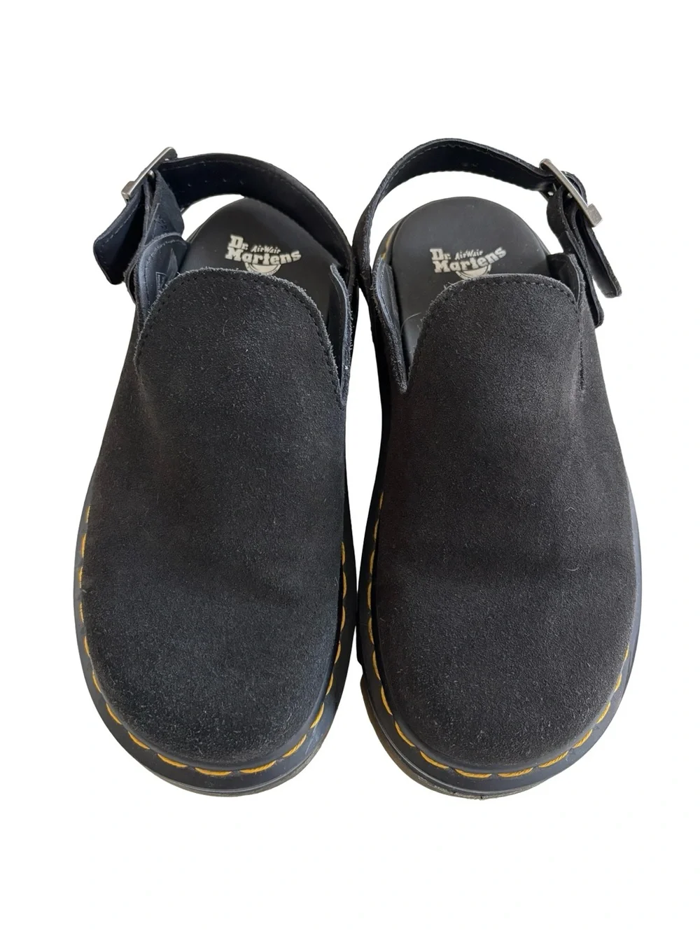 Dr. Martens Women’s Zebzag Suede Slingback Mules Sz 7